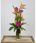 Bouquets de fleurs exotiques et délicates