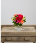 Bouquet amaryllis, roses et oeilets