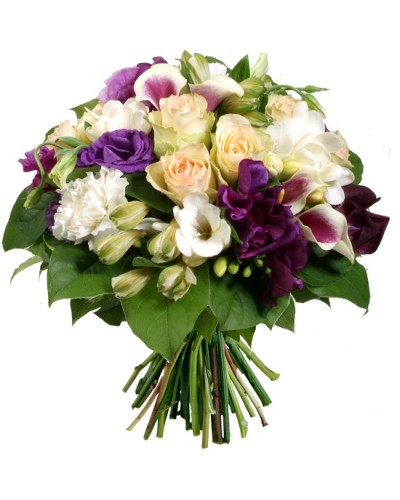 Deuil Bouquets ronds -  Teintes et budget au choix