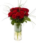 Bouquet de 15 roses rouges