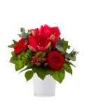 Bouquet fleurs rouges