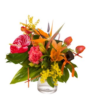 Bouquet Moderne de fleurs exotiques - Conscrits 2017