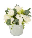 Composition teintes blanches et vertes