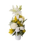 Composition piquée de fleurs variées - Conscrits 2017