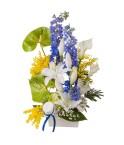 Composition piquée de fleurs variées - Conscrits 2017