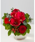 Bouquet fleurs rouges