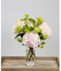 Bouquet viburnums et hortensias