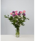 Bouquets têtes d'ail et roses