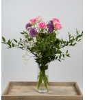 Bouquets têtes d'ail et roses