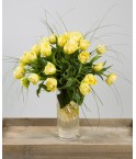 Bouquet tulipes jaunes