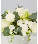 Composition teintes blanches et vertes