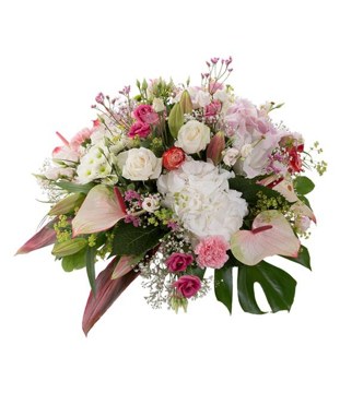 Composition florale de deuil